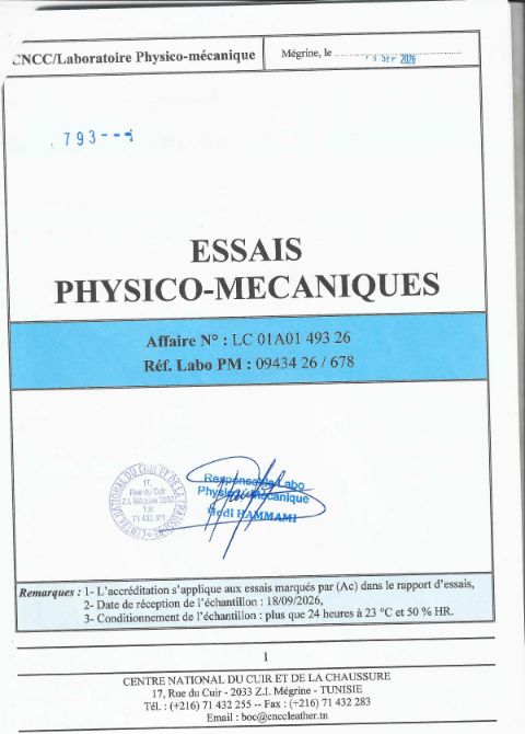 Conditionnement des essais mécaniques